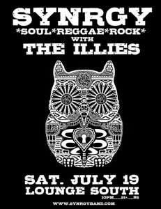 Synrgy w/The Illies @ Lounge South on 7/19/2014