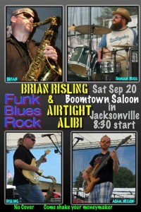 Brian Risling & Airtight Alibi @ Boomtown Saloon on 9/20/2014
