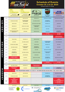 2014 Southern Oregon Music Festival 10/10 – 10/12