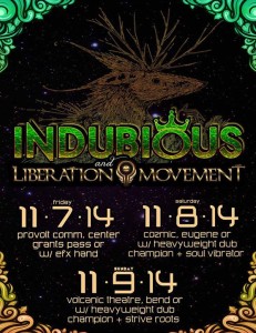 Indubious @ The Provolt Community Center on 11/7/2014