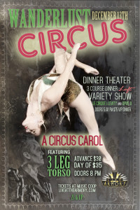 Wanderlust Circus Presents: “A Christmas Carol” @ The Historic Ashland Armory on 12/13/14