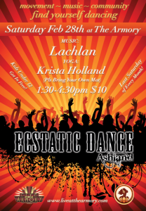 Ecstatic Dance @ The Ashland Armory on 2/28/2015