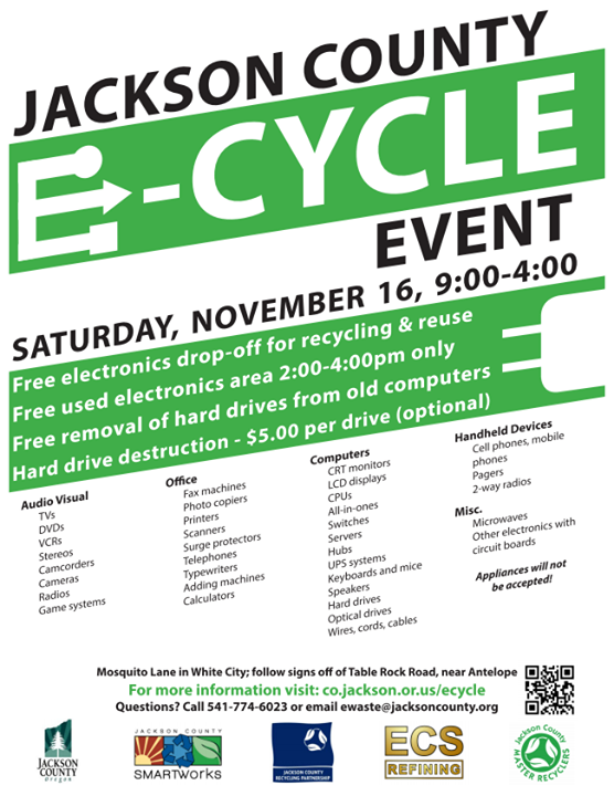 Jackson County E-Cycle Event on 11/16/2015