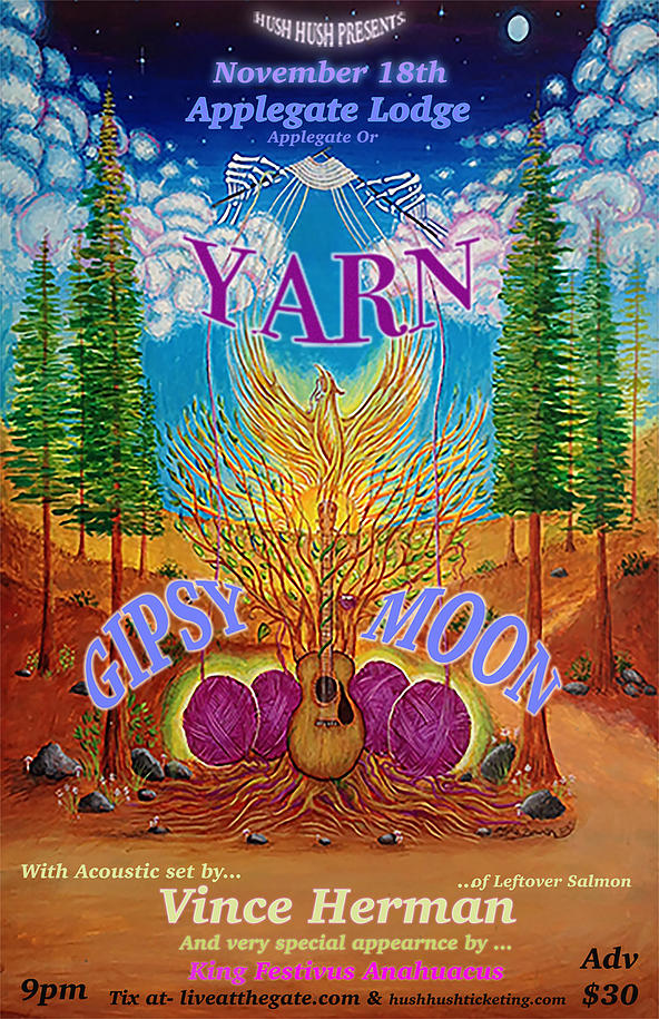 Yarn, Gypsy Moon & Vince Herman @ The Applegate River Lodge on 11/18/2015