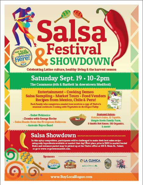 Salsa Festival & Showdown on 9/12/2015 @ The Commons in downtown Medford