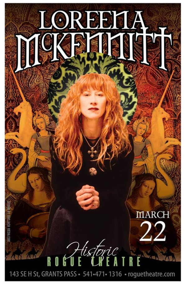 3/22/2016: Loreena McKennitt @ The Historic Rogue Theatre