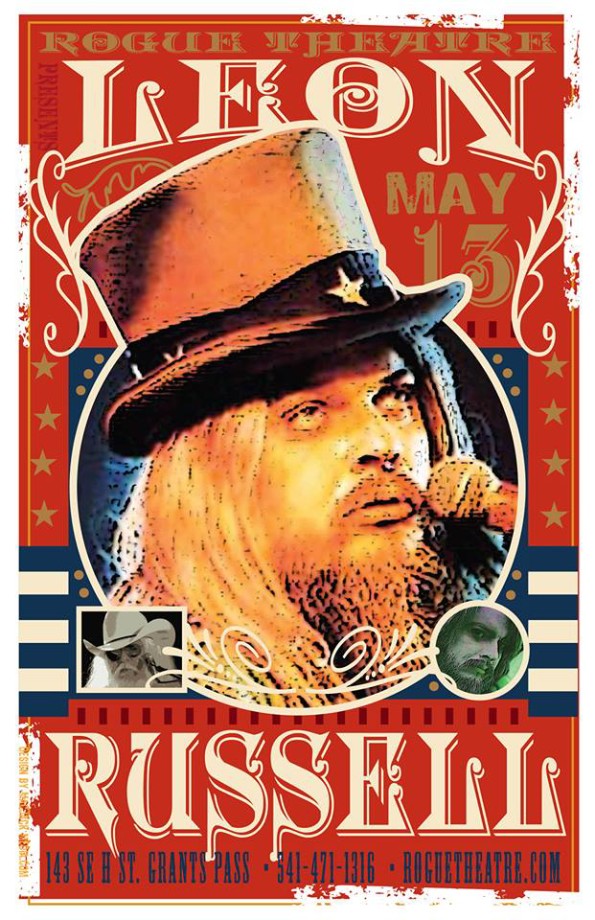 5/13/2016:  Leon Russell @ The Historic Rogue Theatre