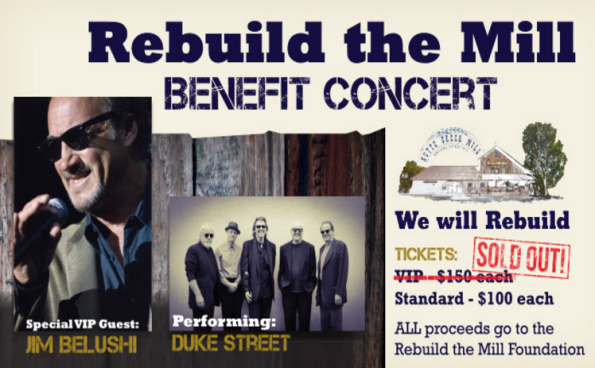 5/15/2016: Rebuild The Mill Benefit Concert w/Jim Belushi & The Duke Street Band @ The Eagle Creek Estates in Eagle Point