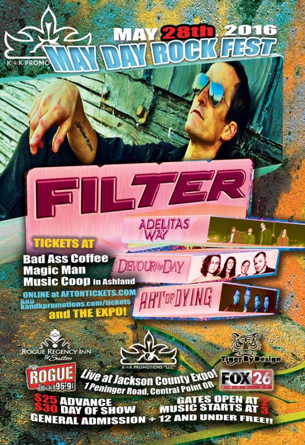 5/28/2016: May Day Rock Fest w/Filter, Adelitas Way, Devour The Day & Art of Dying @ The Expo