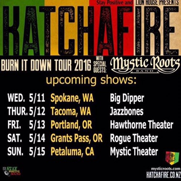 5/14/2016: Katchafire w/Mistic Roots @ The Historic Rogue Theatre