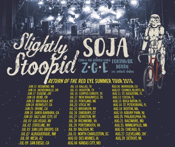 6/16/2016: Slightly Stoopid, SOJA, Zion I & The Grouch and Eligh @ The Britt