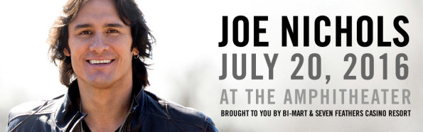 7/20/2016: Joe Nichols @ Lithia Motors Amphitheatre in Central Point, OR