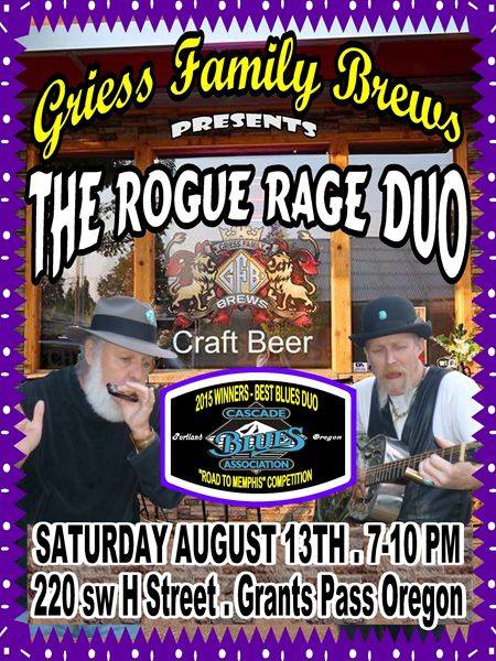 8/13/2016: The Rogue Rage Duo @ Griess Family Brews in Grants Pass