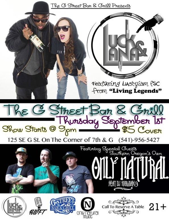 9/1/2016: Luck & Lana @ The G Street Bar & Grill in Grants Pass