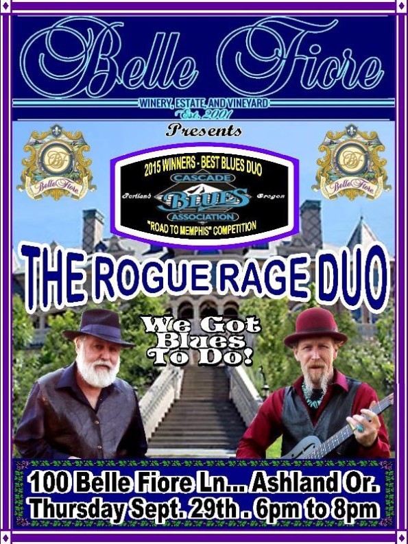 9/29/2016: The Rogue Rage Duo @ Belle Fiore