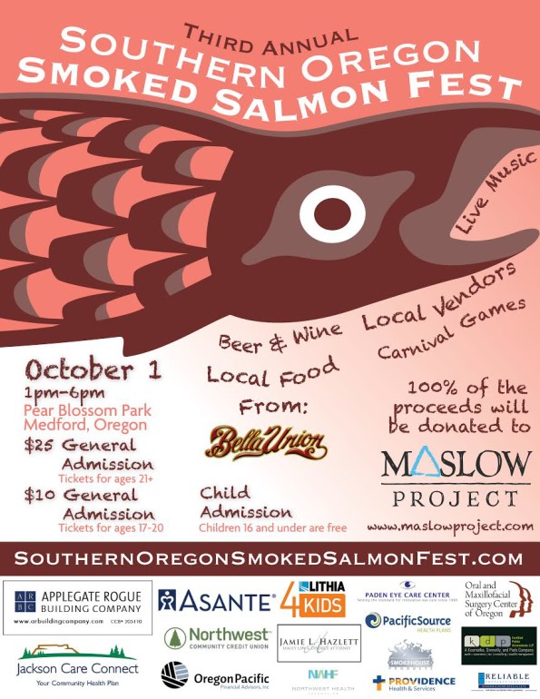 10/1/2016: 3rd Annual Southern Oregon Smoked Salmon Fest @ Pear Blossom Park