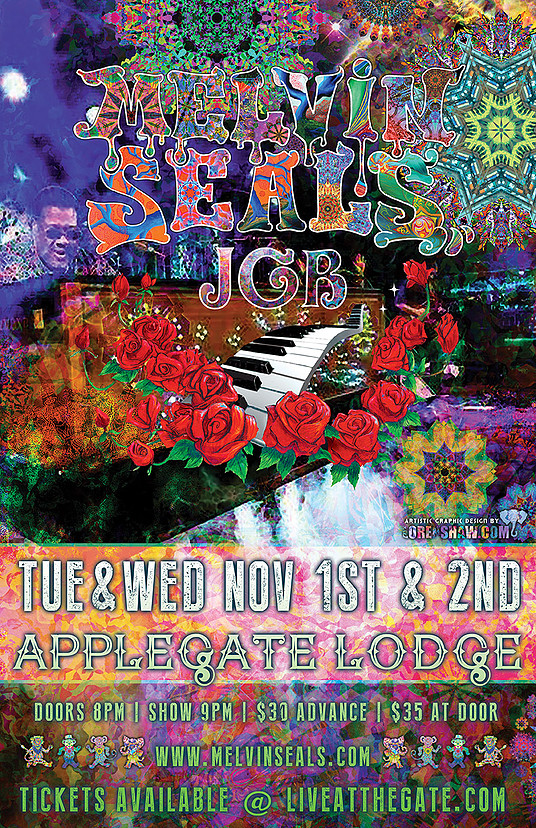 11/1/2016: Melvin Seals and JGB @ The Applegate River Lodge