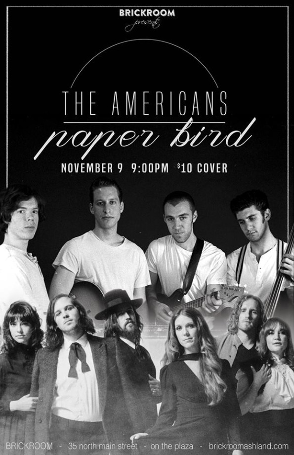 11/9/2016: Paper Bird & The Americans @ The Brickroom