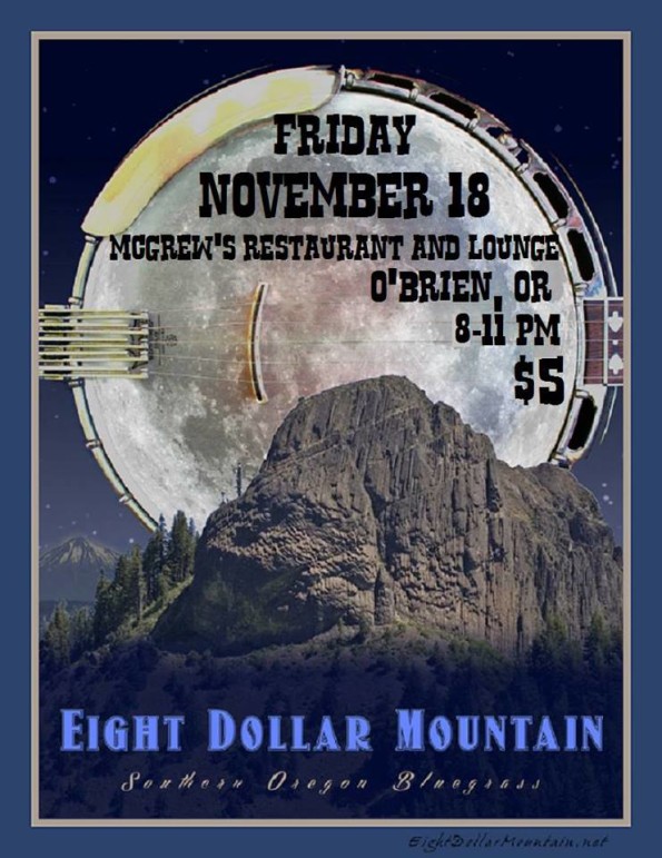 11/18/2016: Eight Dollar Mountain @ McGrew’s Restaurant & Lounge