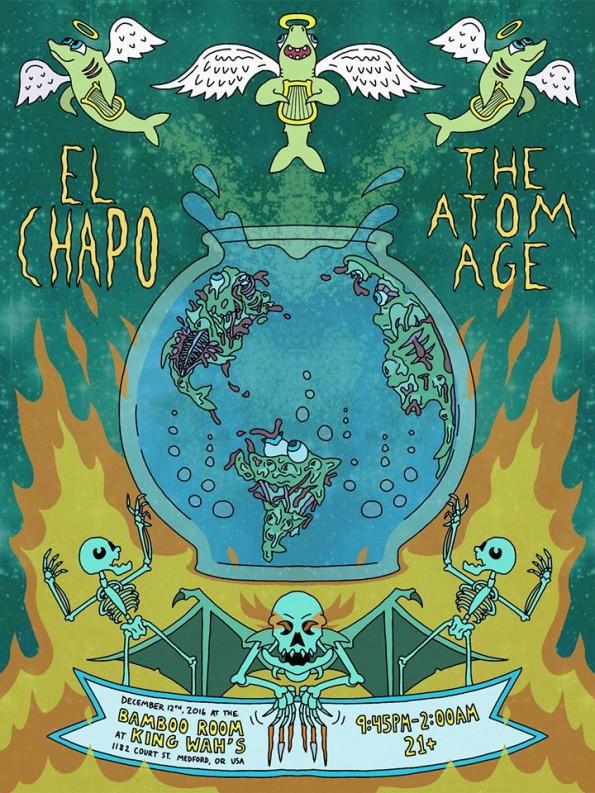 12/12/2016: The Atom Age & El Chapo @ King Wah’s Bamboo Room