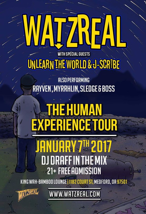 1/7/2017: Watzreal w/Unlearn The World & J-Scribe @ King Wah’s The Bamboo Room