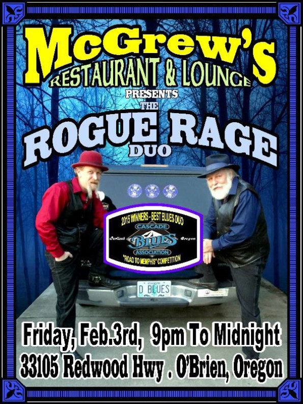 2/3/2017: The Rage Duo @ McGrew’s