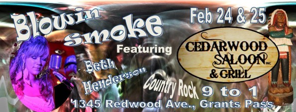2/24/2017: Blowin Smoke ft. Beth Henderson @ The Cedarwood Saloon
