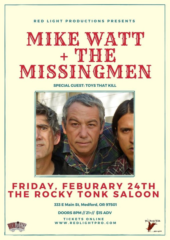 2/24/2017: Mike Watt & The Missingmen @ The Rocky Tonk Saloon