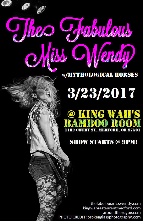 3/23/2017: The Fabulous Miss Wendy @ King Wah’s Bamboo Room