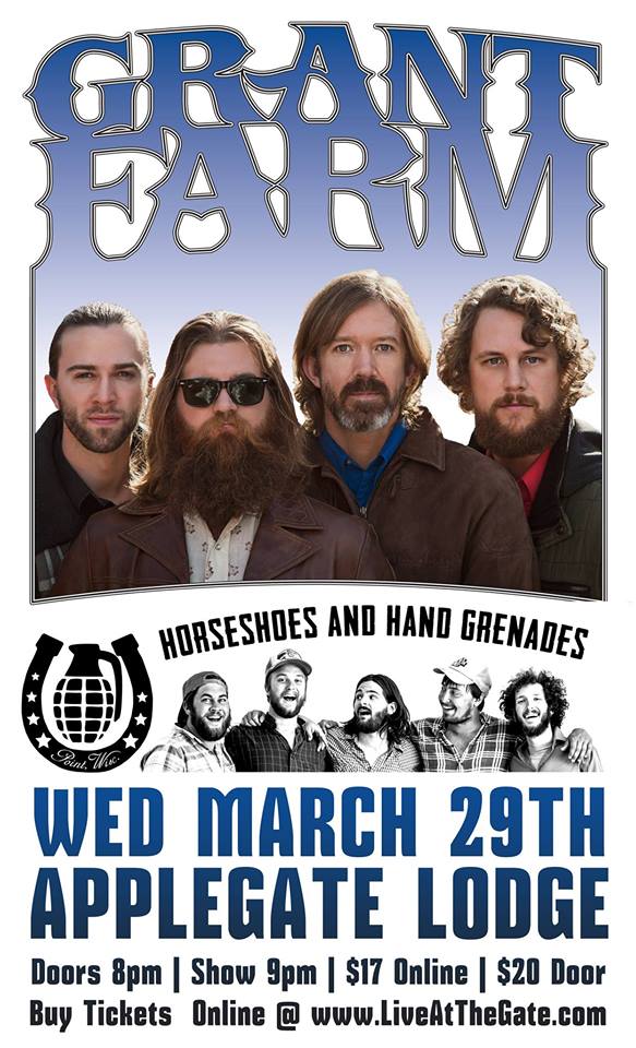 3/29/2017: Grant Farm w/Horseshoes & Hand Grenades @ The Applegate River Lodge