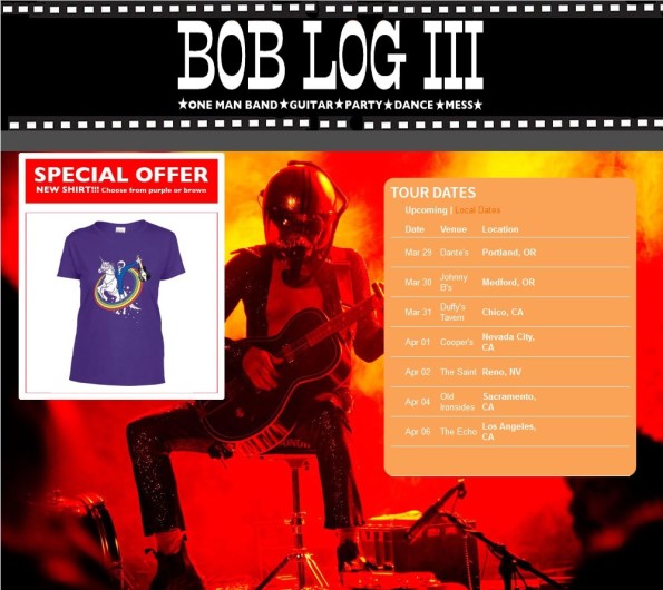 3/30/2017: Bob Log III w/Iconoplasty & Step It Up & Go @ Johnny B’s