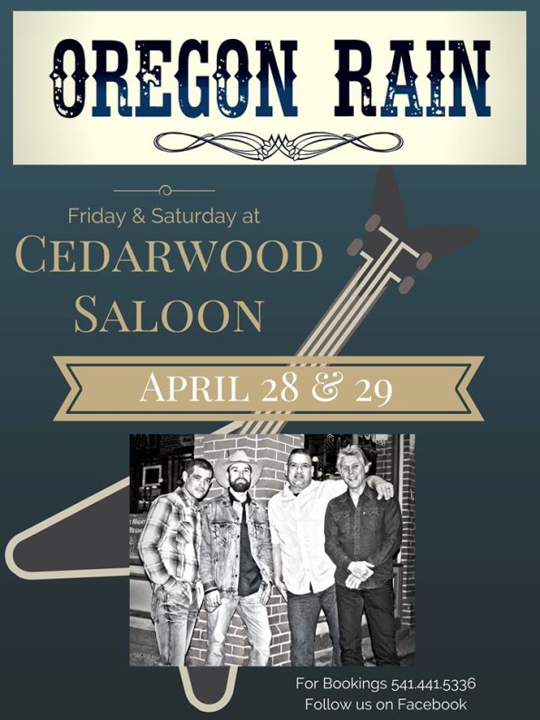 4/28/2017: Oregon Rain @ The Cedarwood Saloon