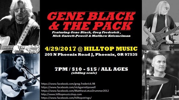 4/29/2017: Gene Black & The Pack @ Hilltop Music
