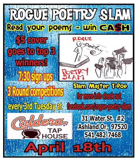 4/18/2017: Rogue Poetry Slam @ The Caldera Tap House