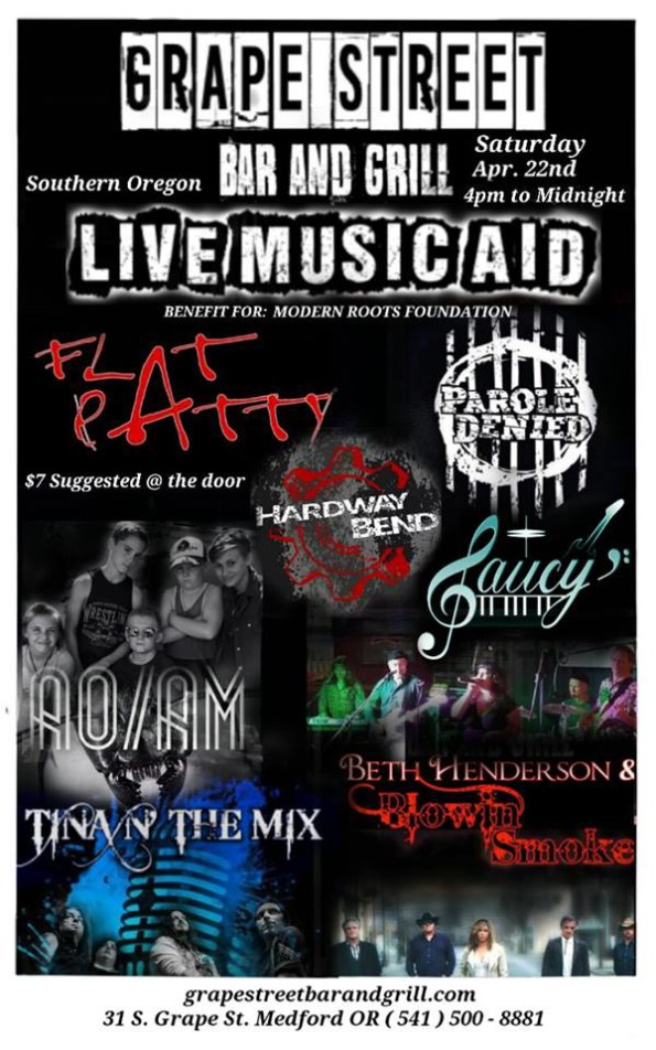 4/22/2017: Live Music Aid @ Grape Street Bar & Grill