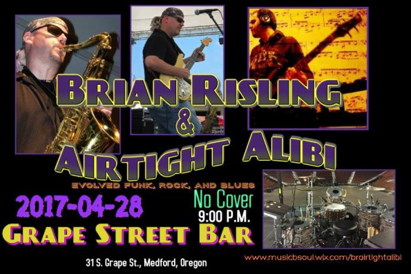4/28/2017: Brian Risling & Airtight Alibi @ Grape Street Bar