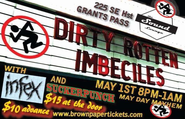 5/1/2017: Dirty Rotten Imbeciles @ The Sound Lounge