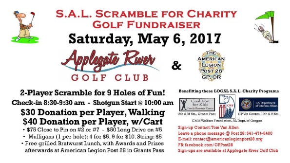 5/6/2017: SAL Scramble @ Applegate River Golf Club (Applegate, OR)
