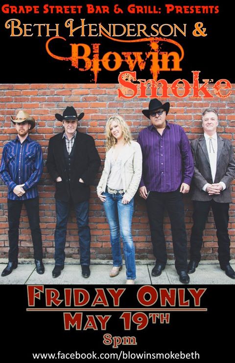 5/19/2017: Beth Henderson & Blowin Smoke @ Grape Street Bar & Grill (Medford, OR)