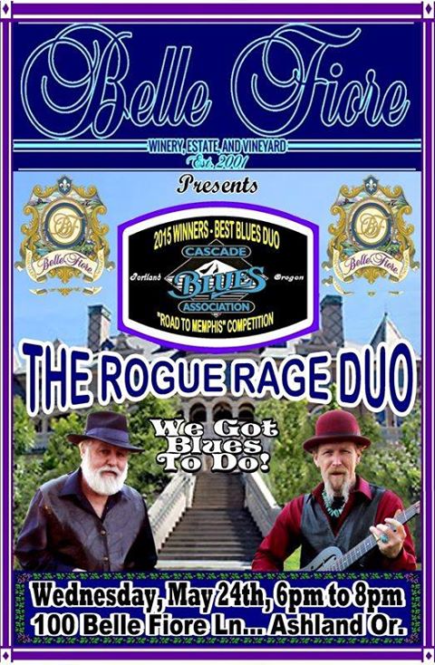 5/24/2017: The Rogue Rage Duo @ Belle Fiore (Ashland, OR)
