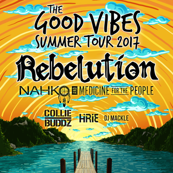 [SOLD OUT!] 6/28/2017: The Good Vibes Summer Tour ft. Rebelution, Nahko, Medicine for the People, Collie Buddz & Hirie @ The Britt Pavilion (Jacksonville, OR)