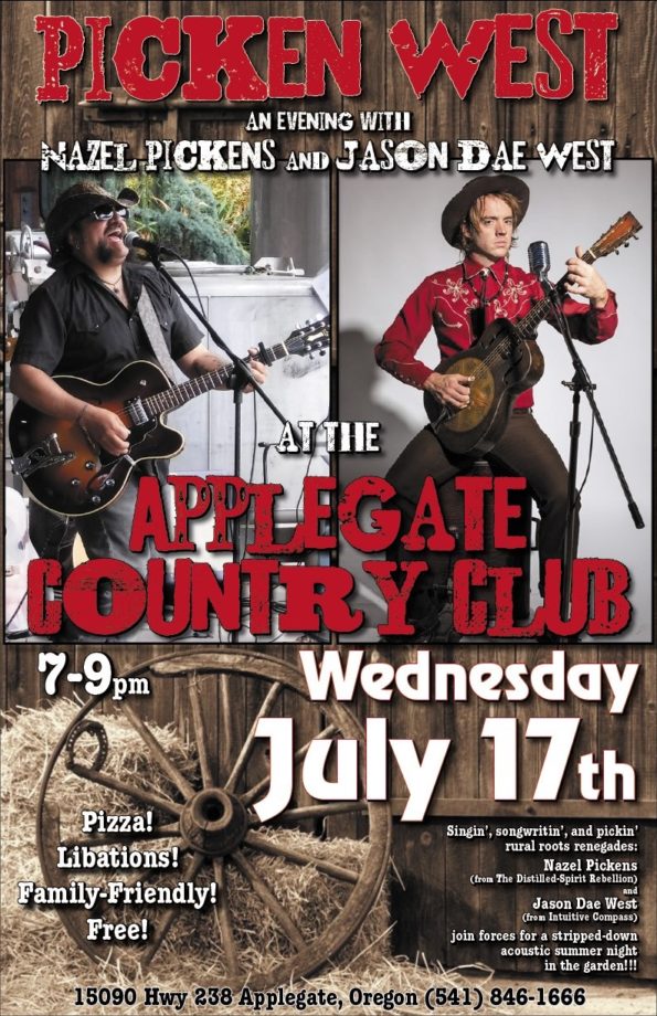7/17/2019: Picken West @ The Applegate Country Club (Applegate, OR)