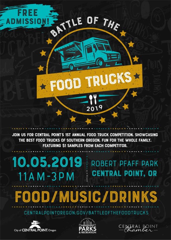 10/5/2019: Battle Of The Food Trucks @ Robert Pfaff Park (Central Point, OR)