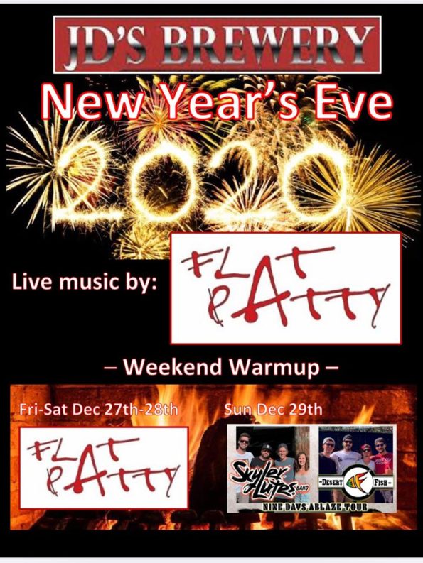 12/31/2019: NYE Party w/Flat Patty @ JD’s Brewery (Grants Pass, OR)
