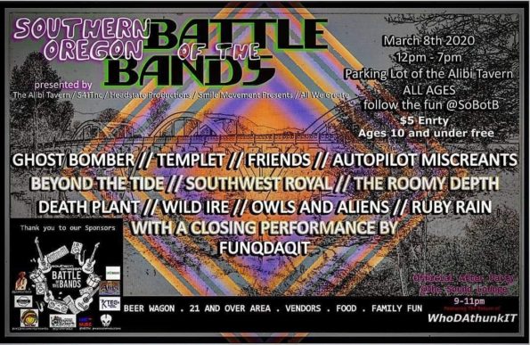 3/8/2020, Southern Oregon Battle Of The Bands @ Alibi Tavern (Grants Pass, OR)