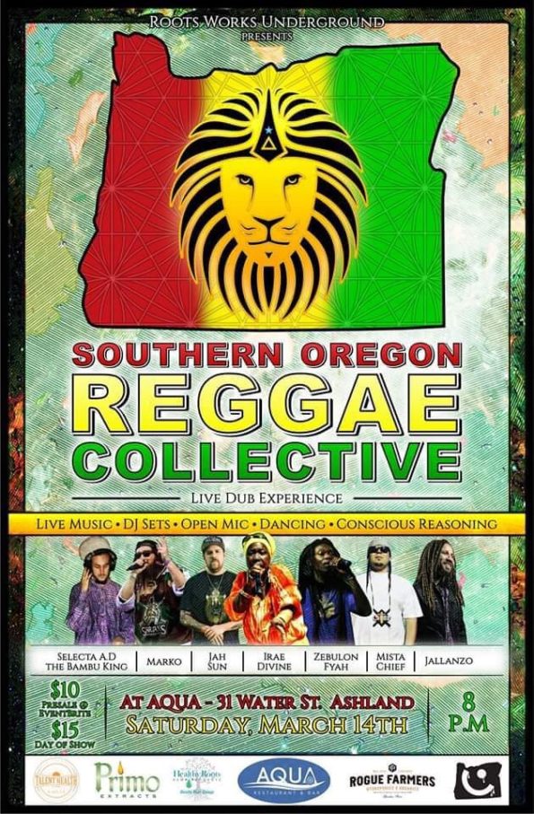 3/14/2020, Southern Oregon Raggae Collective @ Aqua (Ashland, OR)