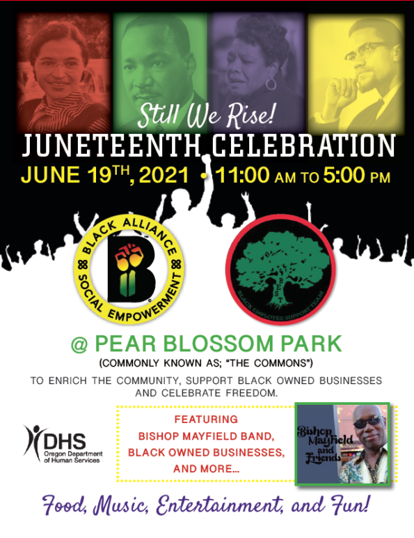 [6/19/2021] Juneteenth Celebration @ Pear Blossom Park (Medford, OR)