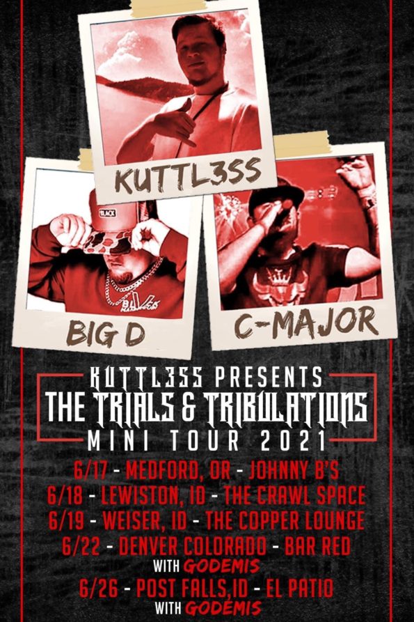[6/17/2021] The Trials & Tribulations Mini Tour w/Special Guest All Cash Playa @ Johnny B’s (Medford, OR)