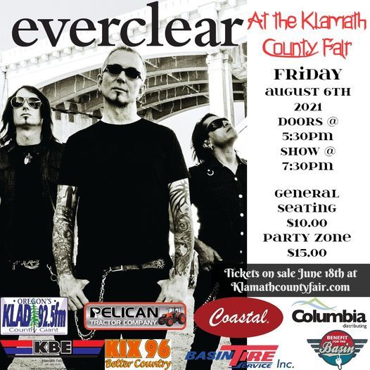[8/6/2021] Everclear @ The Klamath County Fair (Klamath Falls, OR)