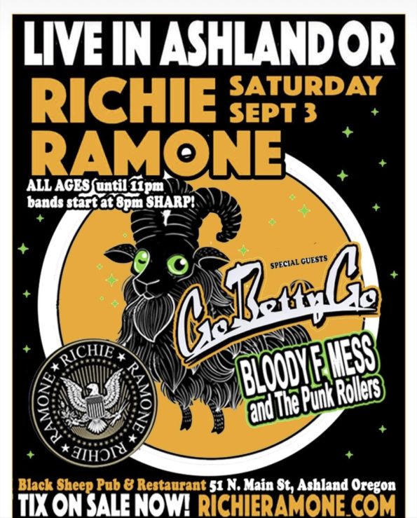 [9/3/2022] Richie Ramone @ The Ashland Armory (Ashland, OR)